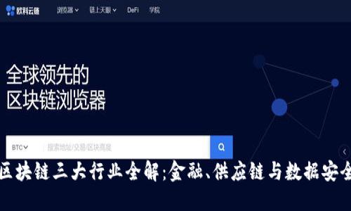 区块链三大行业全解:金融、供应链与数据安全