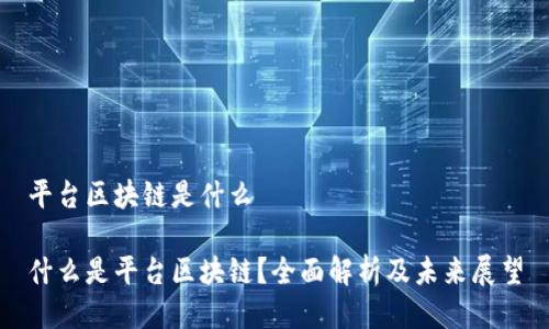 平台区块链是什么

什么是平台区块链？全面解析及未来展望