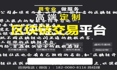区块链社区的公司名称会因具体的公司和项目而异。以下是一些知名的区块链相关公司和项目的名称，供你参考：

1. **以太坊（Ethereum）** - 世界上最大的智能合约平台之一。
2. **比特币（Bitcoin）** - 第一种去中心化的数字货币。
3. **Ripple（瑞波）** - 专注于跨境支付的区块链技术。
4. **Chainlink** - 提供去中心化预言机服务的区块链项目。
5. **波卡（Polkadot）** - 旨在实现不同区块链之间互通的数据共享。
6. **Cardano** - 倡导科学家和工程师的区块链平台。
7. **Filecoin** - 去中心化存储网络，旨在提供安全的数据存储。

此外，很多地方性或主题特定的区块链社区也会有自己独特的名称，如“区块链开发者社区”、“数字货币学习小组”等。

如果你有兴趣了解更多特定的区块链社区或相关的公司，可以更具体一点，以便提供更详细的信息。